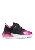 GEOX Illuminus Illuminus ΠΑΙΔΙΚΑ Sneakers ΑΝΑΤΟΜΙΚΑ ΜΕ ΣΚΡΑΤΣ & ΦΩΤΑΚΙΑ ΜΑΥΡΑ J56LZA02A9JC0922  